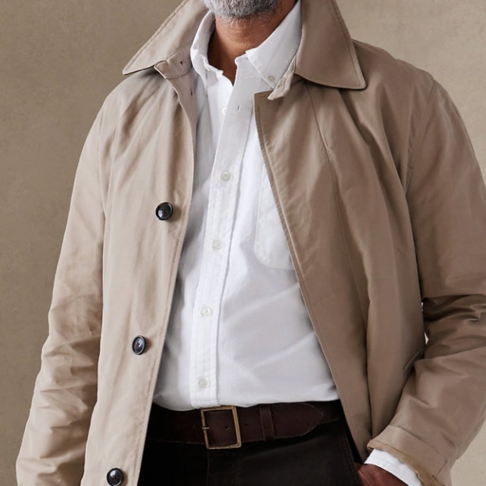 BR XL Tall Untucked Oxford Shirt Optic White - New with tags
